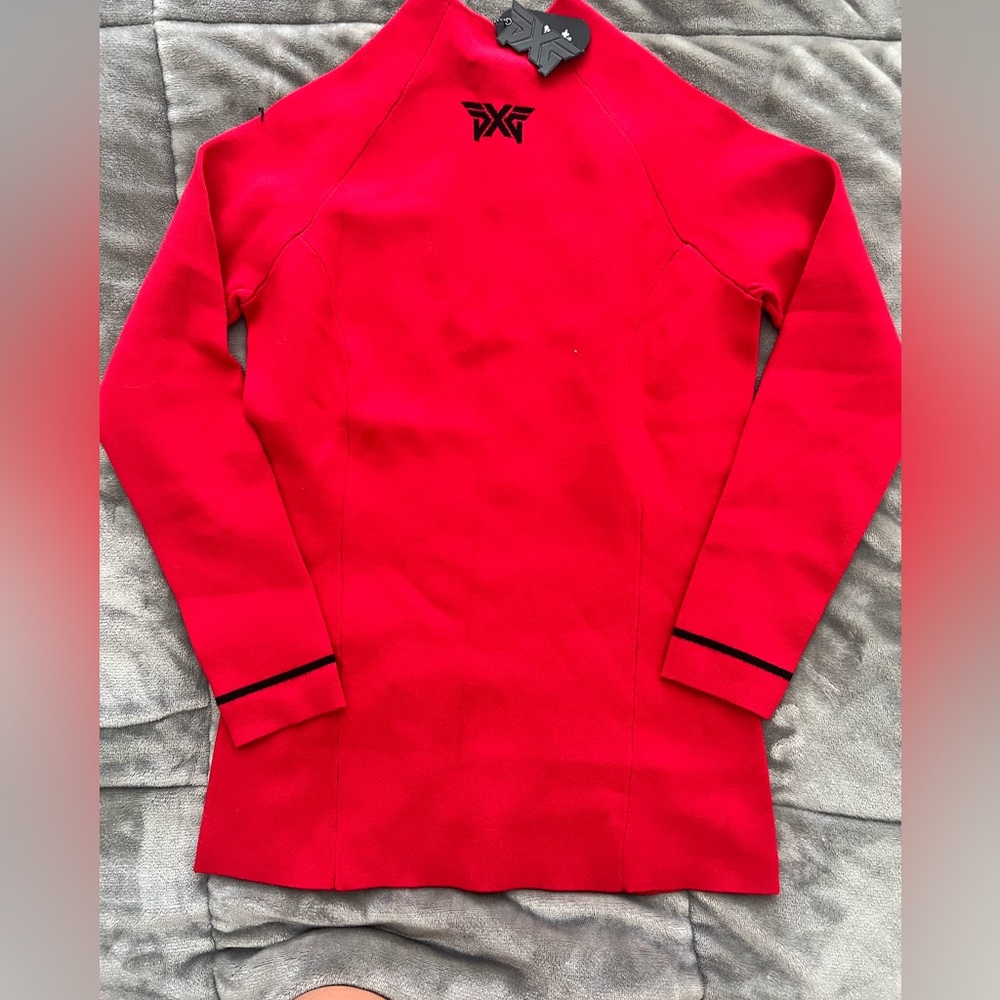 Designer sweater in red
